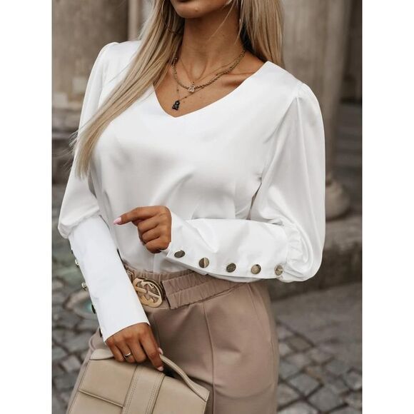 Everyday the Label Women White Blouses & Shirts - Picture 1 of 3